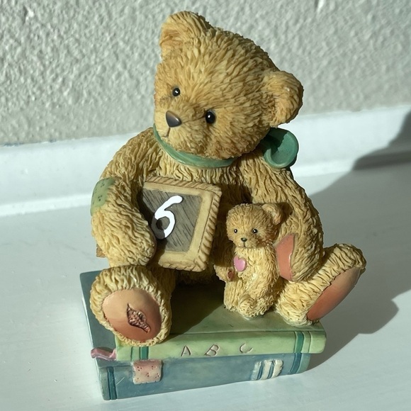 CHERISHED Teddies - Age 6 Chalking Up Six Wishes Bear by Enesco - Picture 5 of 5